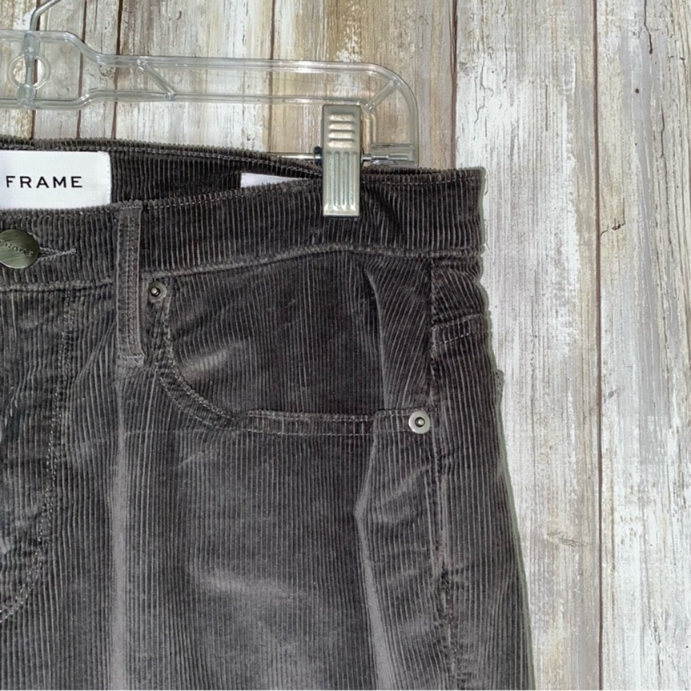 NWT FRAME L’Homme Grey Men’s Skinny Fit Corduroy In Savile Grey - Picture 3 of 8